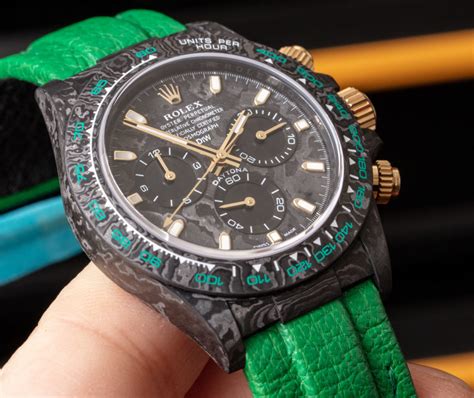 carbon fiber rolex daytona|modified Rolex work watch.